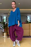 Made in Italy Santos Artist Smock Lagoon